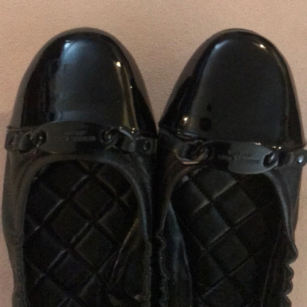 MICHAEL KORS Ballet Flat Black Toe “MK Buckle”